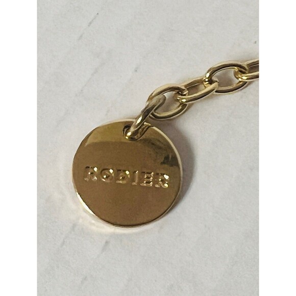 Gold Tone Blue Tassel Rodier Souvenir Keychain Gift Present - Picture 5 of 6